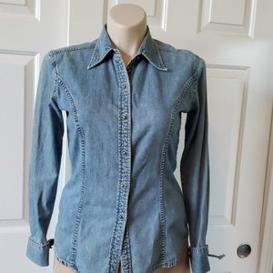 Vintage Gap Denim button front long sleeve top